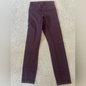 lululemon athletica High-Rise Full-Length Leggings in Deep Plum